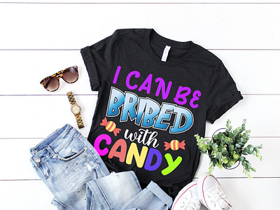 I can be bribed with candy T-Shirt design