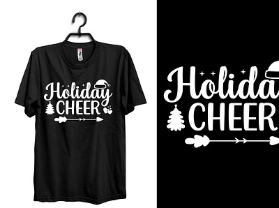 Holiday cheer svg T-Shirt design santa fonts