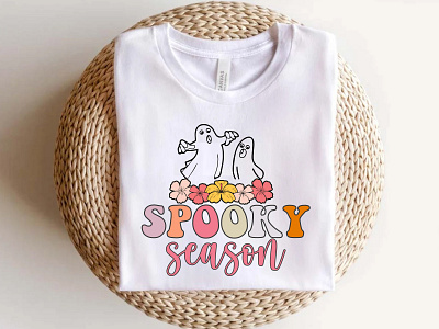 Spooky Season Halloween Retro SVG T Shirt Design best t shirt design branding graphic design halloween halloween t shirt design retro tshirt designs bundle svg t shirt design t shirt tshirt