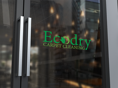 Ecodry Vinyl door branding graphic design logo