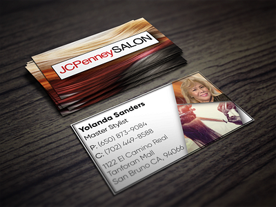 Business Cards for a Stylist branding graphic design logo