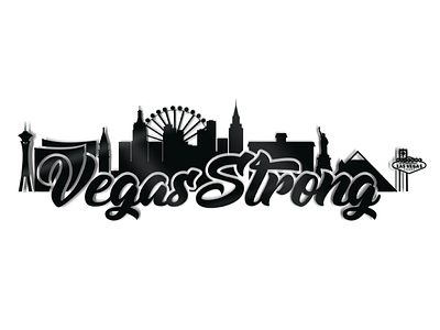 Vegas Strong branding graphic design logo