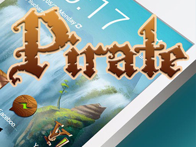 Pirate Launcher icon design pirate