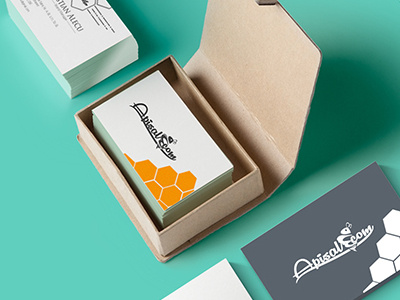 Logo design for honey production company bee branding honey logo design