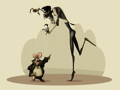 The Puppeteer digital art drawing mouse puppet puppeteer