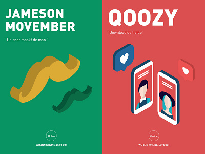 iOnline visual identity posters