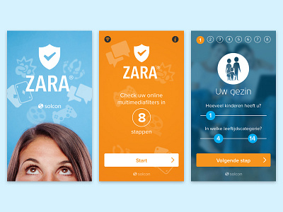 Concept Zara online safety check app app concept safety ui ux visuals