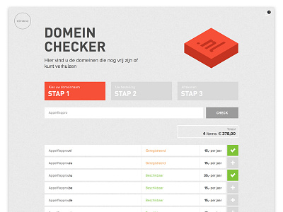 iOnline Cloud Domein Checker cloud ionline ui ux web