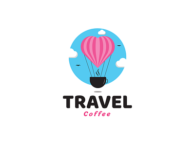 TRAVEL COFFEE 3d animation app branding coffee logo design graphic design icon illustration logo motion graphics travel logo ui