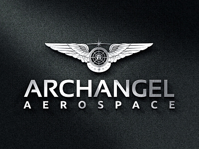 "Archangel" Aerospace vector logo template air travel airport flight fly plane resort sky tour tourism transportation travel trip
