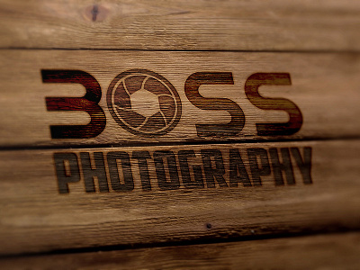 "Boss Photography" Logo Template adventure agency camera fashion film focus lens media photo photographer photography shot