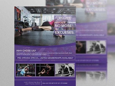 "GYM" Fitness Flyer advertisement body fitness flyer gym gymnasium healthcare healthy sport training