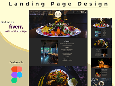 Landing Page Design branding design graphic design logo typ typography ui