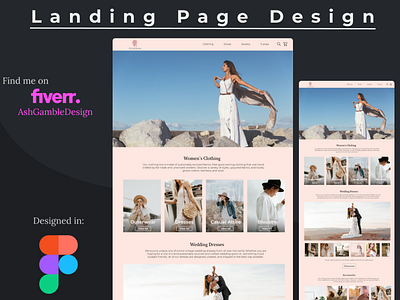 Landing page design