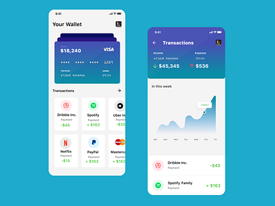 Banking App User Interface app