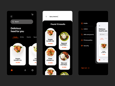 Restaurant App User interface app restaurant ui