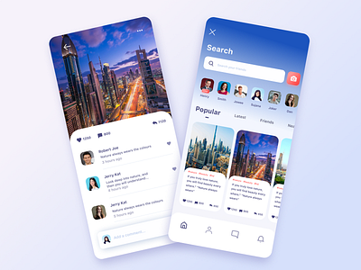 Social Media Mobile Apps 3d app app design branding design mobile mobile app product design social app social media app trending 2021 ui uiux