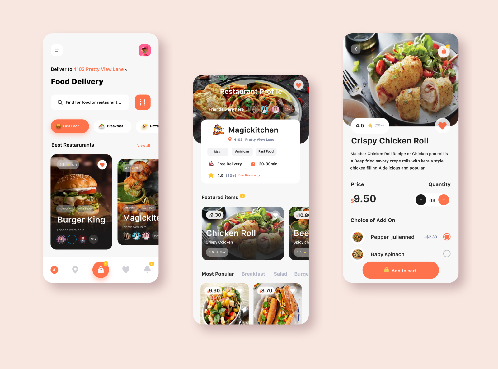 Food Delivery Apps by Ayesha Siddika on Dribbble