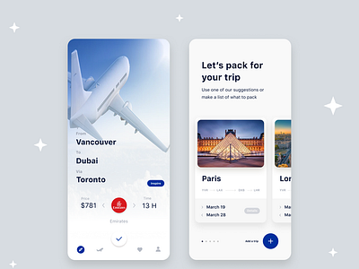 Flight Booking App User Interface