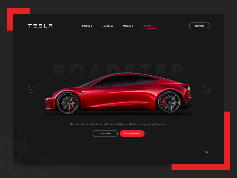 Tesla Landing Page Concept By Kiran On Dribbble