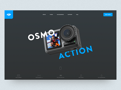 DJI Osmo Action - Product Landing Page