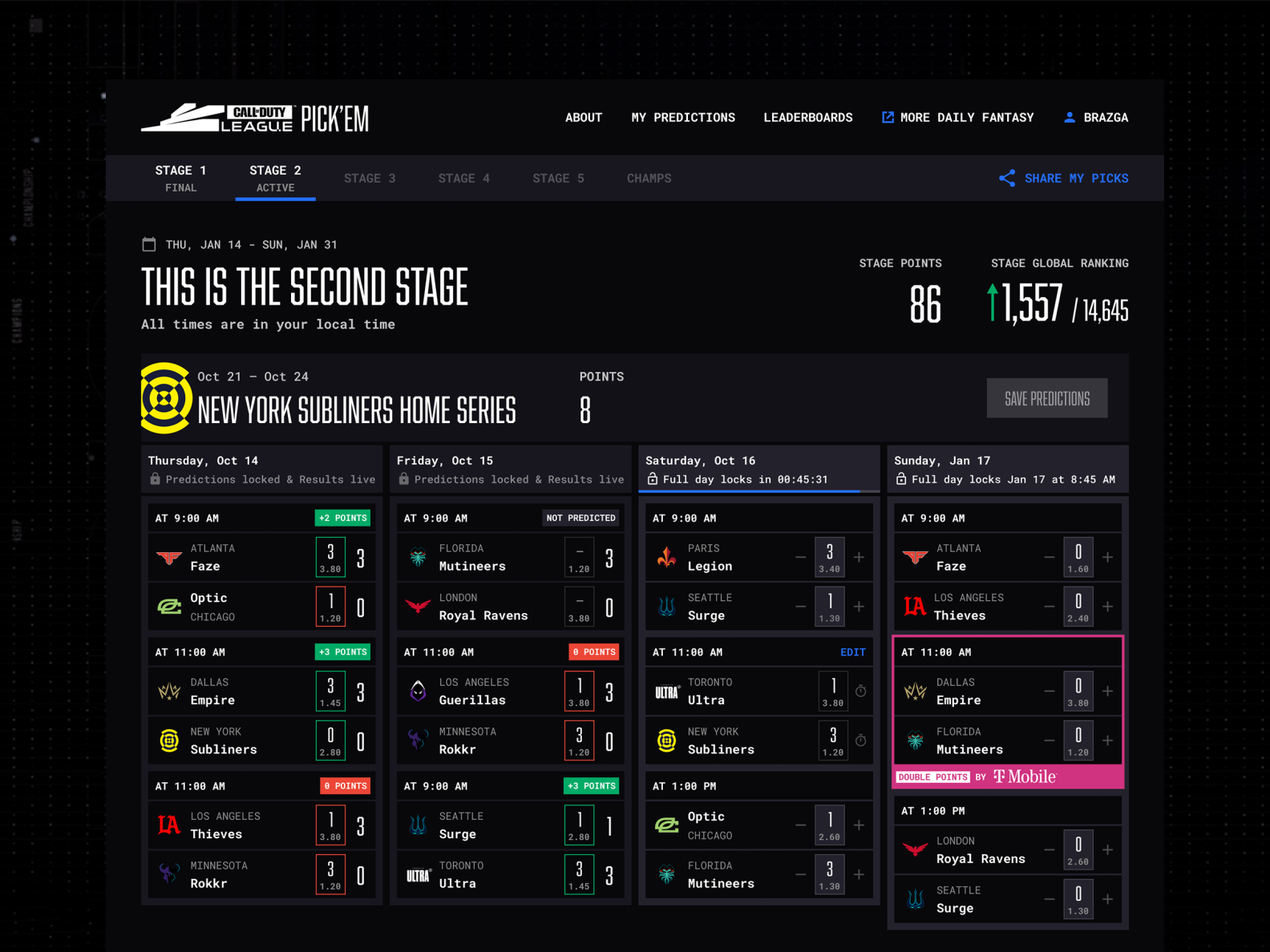 Call of Duty League Pick'em by Luka Drezga for Ars Futura on Dribbble