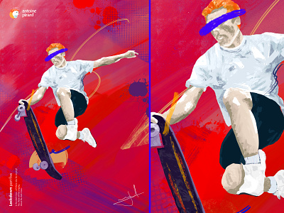 Lockdown Part 5 - Missing sport art blue illustration paint procreate skate skateboard sketch sport