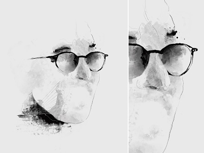 Myself but better art ink inking pencil portrait portrait art portrait illustration procreate sketch