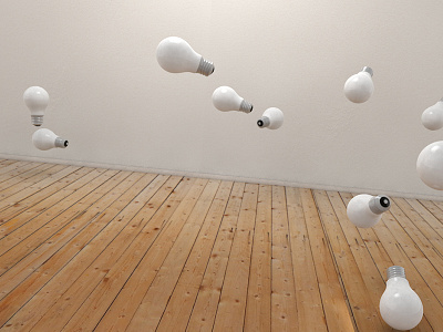 Storm of bulbs 3d ambiant artwork bulbs cinema 4d experimentation render wood