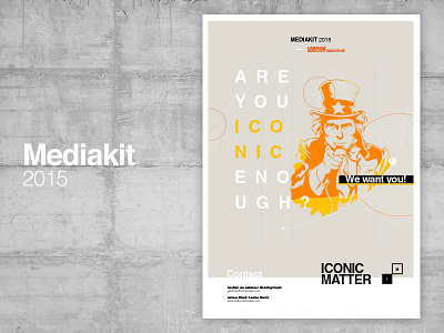Mediakit 2015 - Iconic Matter book colours cover iconic iconic matter layout magazine mockup pdf preview print we want you