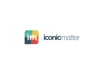 Logo Iconic Matter app iconic matter logo logotype minimalist simple starter startup