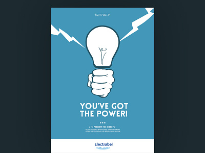 Electrabel Campaign blue bulb campaign electrabel electricity marketing power
