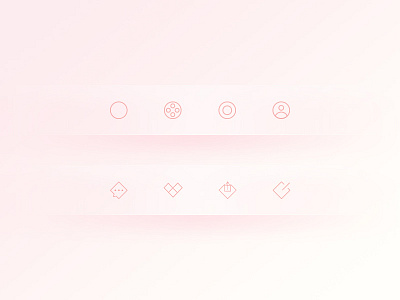 Style Q - Tab icons abstract app bar blog elegant geometry icon line simple social tab ui