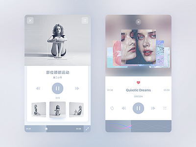 V Sport - Video Music app body elegant healthy management music play ui ux v sport video