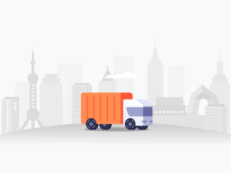 Pulldown refresh loading - Nationwide purchase 2.5d ae animation auto car city delivery illustration loading logistics lottie refresh topbar transport truck ui ux vector