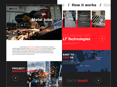 LT Technologies | Web design & concept corporate website figma landing landing page ui uiux user experiance user interface ux web web design web page website