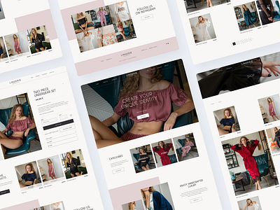 LINGERIE | Womens wear e-commerce online store design & concept