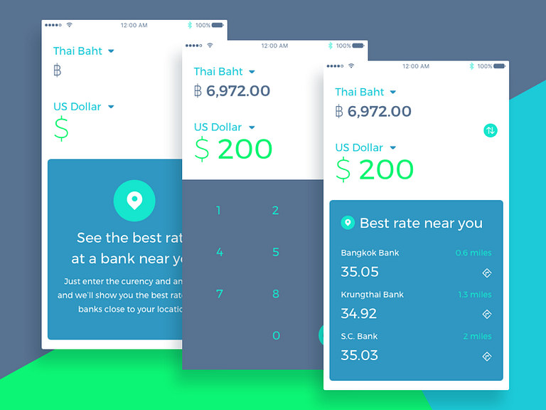 Currency Exchange App by Dan Modoranu on Dribbble