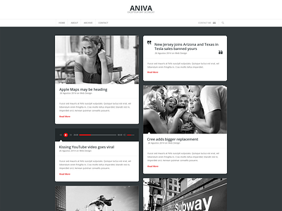 Aniva Free Blog PSD Theme aniva blog blog theme blogger clean design webdesign website