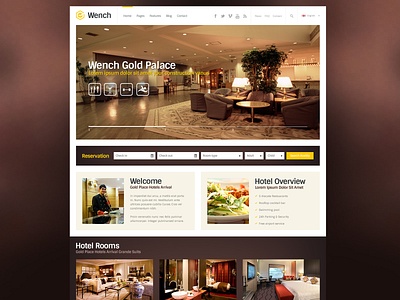 Wench FREE Hotel Multipurpose PSD Website Theme