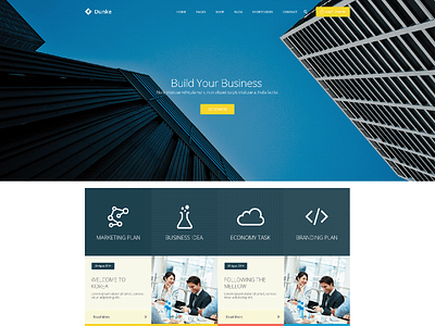 Dunke FREE Unique Business & Corporate Theme PSD