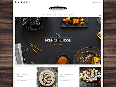 Restaurant Theme clean food restaurant theme website wordpress