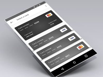 Wallet card android app card design illustration iphone mobil onboarding ui ux wallet