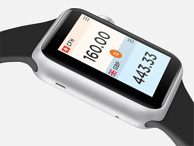 Apple Watch Currency App app apple concept currency free freebie iwatch smart watch ui ux watch