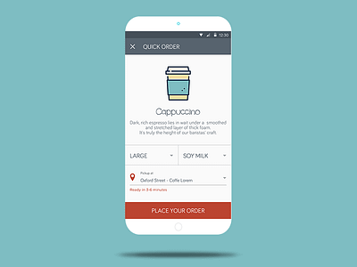 Coffee Payment App android app coffee icon menu mobile pay payment ui