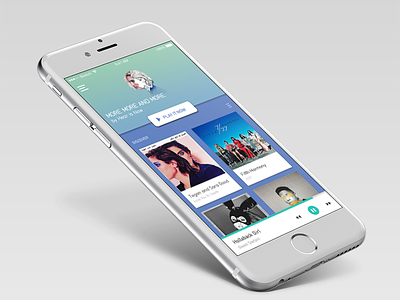 Music Player app apple concept design free ios mobile music ui ux