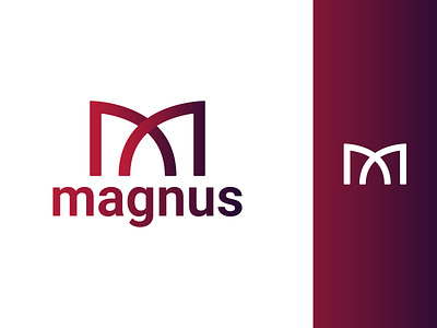 Magnus Logo Design agency brand identity branding clean design clean logo design digital agency ecommerce gradient logo graphic design illustration logo magnus social media social media agency ui