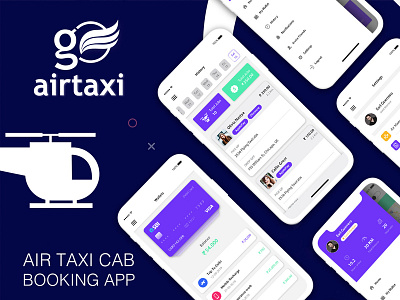 Go Air Taxi Booking UI Concept android app booking app flight booking app food app food delivery app free psd ios login mobile app mobile psd mobile ui psd profile psd register template ui user profile website