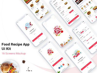 Food Delivery App UI Concept android app application design food app free psd icon ios login psd register social ui user interface ux walkthrough xd xd design