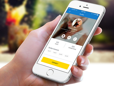 Social Mobile App Concept for iPhone 6